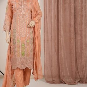 exclusive premium pakistani georgette embroidered 3 piece