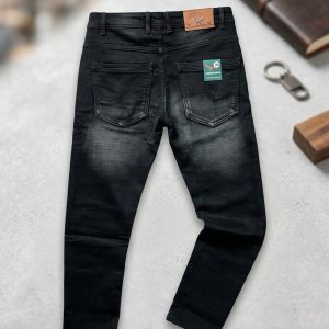 kingfisher premium black faded stretchable denim