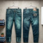 kingfisher premium vintage washed denim pants