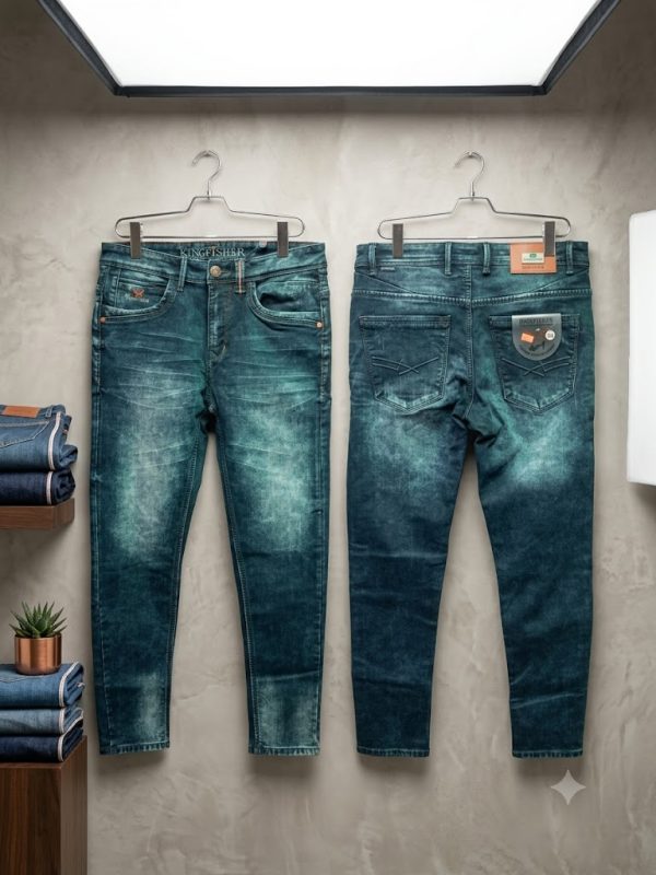 kingfisher premium vintage washed denim pants